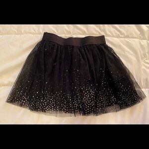Epic Threads Girls Black Glitter Skirt Size 6X.